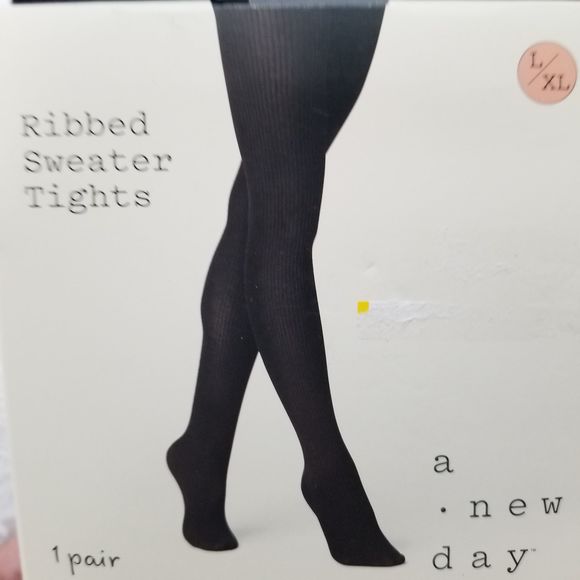 A New Day Black Tights L XL